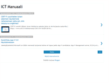 Tablet Screenshot of blogi.ictmanuaali.net